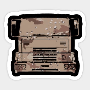 Bedford TM 1980s classic heavy lorry desert camouflage Sticker
